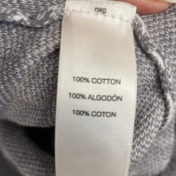 Chico's Sweater Women’s 3/XL Marble printed lightweight Pullover silver thread - Picture 10 of 11